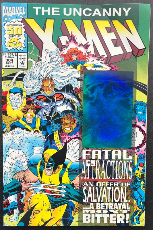 X-Men Uncanny #304 Marvel Comic Book Sept. 1993 - Direct Edition CB9 Image 1