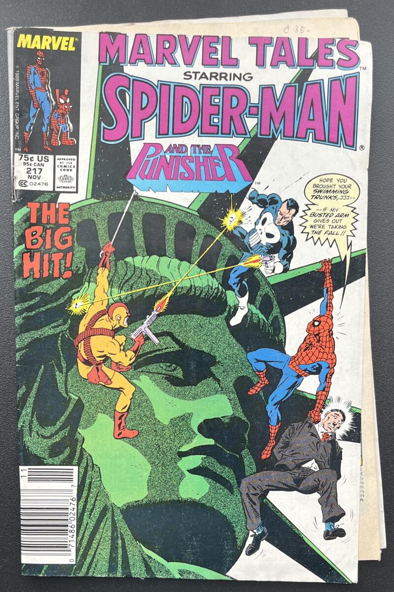 Spider-Man and Punisher #217 Comic Book Nov. 1988 - Newsstand Edition CB11 Image 1