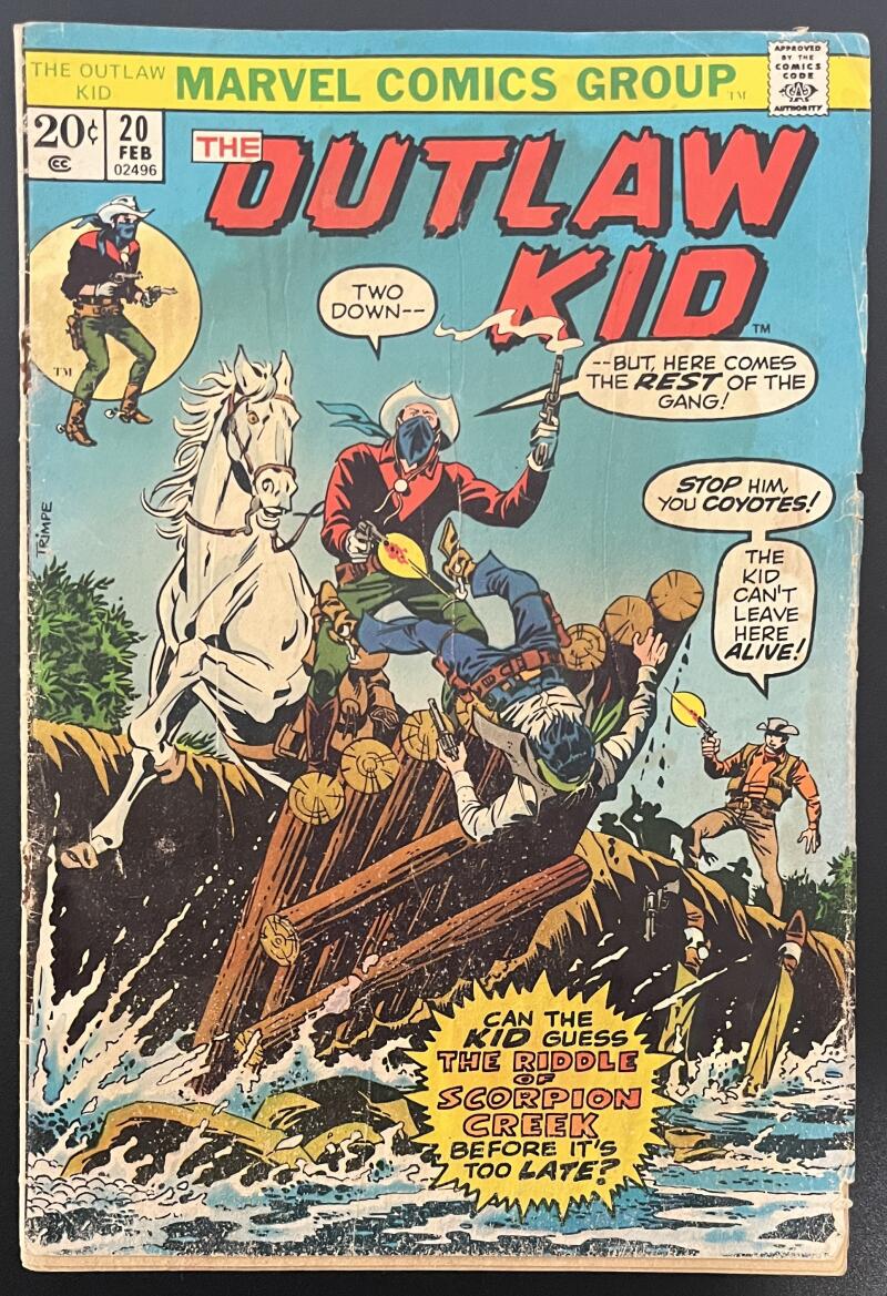 Outlaw Kid #20 Marvel Comic Book Feb. 1974 - Bronze Age CB21 Image 1