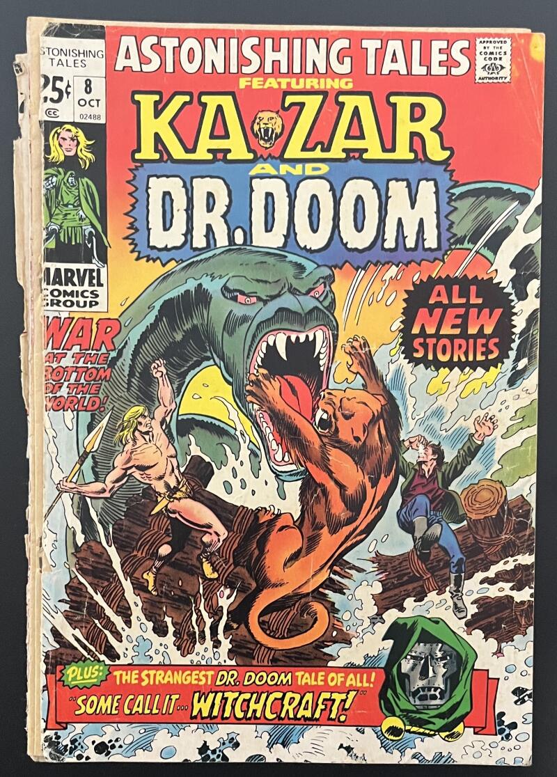 Ka-Zar Dr. Doom #8 Marvel Comic Book Oct 1971 - Bronze Age CB23 Image 1