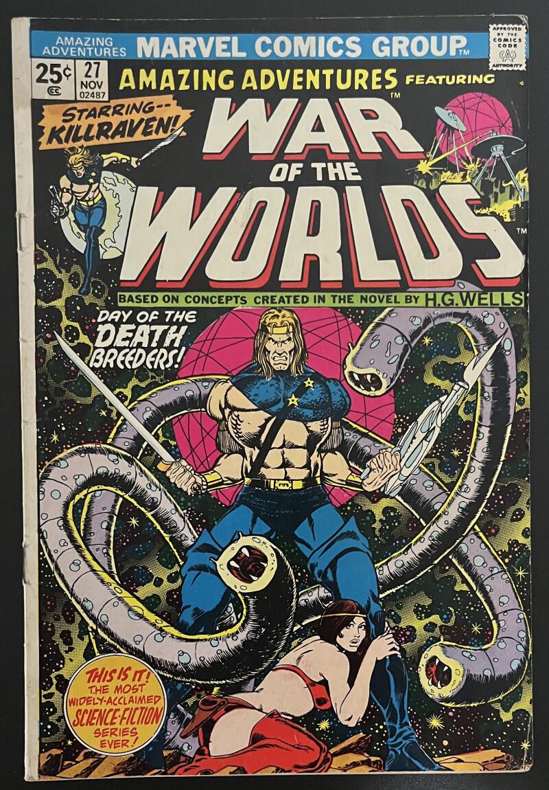Amazing Adv. War of the Worlds #27 Marvel Comic Book Nov. 1974 - Bronze Age CB29 Image 1