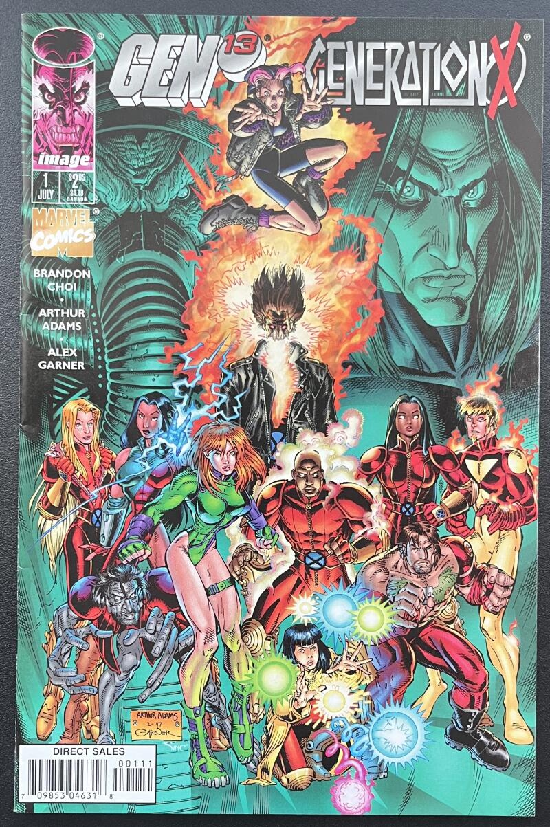 Gen 13 Generation X #1 Marvel Comic Book Jul. 1997 - Direct Edition CB33 Image 1