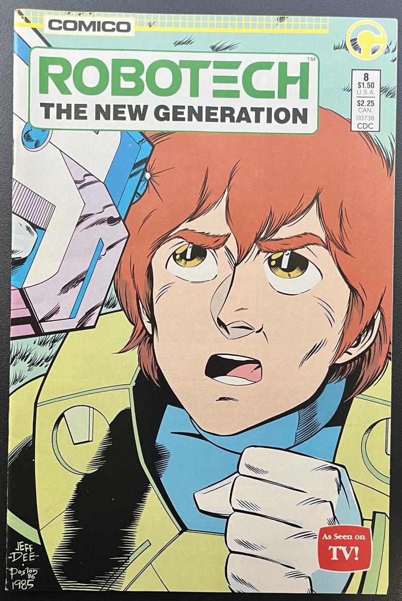 Robotech New Generation #8 Comico Comic Book Jun. 1986 - Modern Age CB52 Image 1