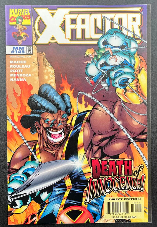 X-Factor Death of Innocence #145 Marvel Comic Book May 1998 Newsstand - CB68 Image 1