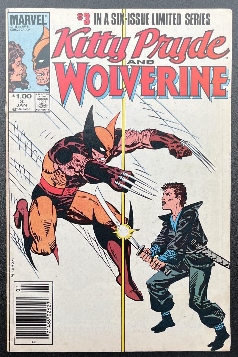 Kitty Pryde and Wolverine #3 Marvel Comic Book Jan. 1985 Newsstand Edition - CB75 Image 1