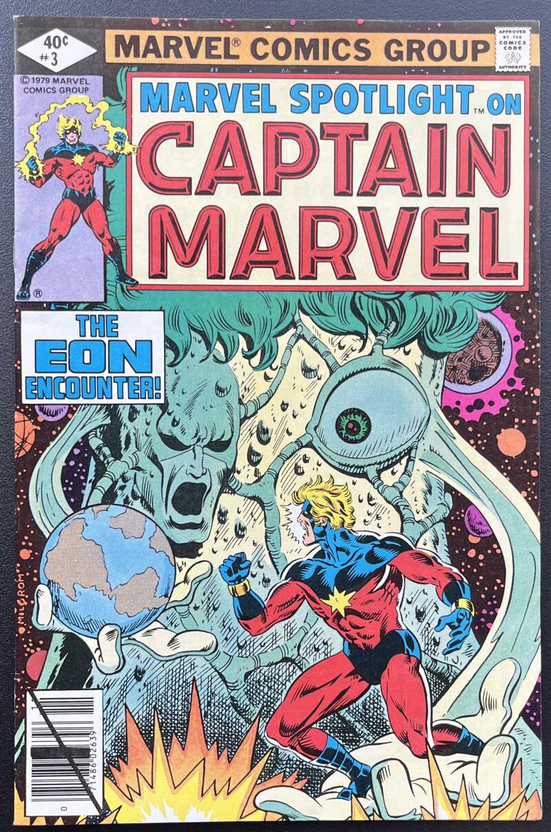 Marvel Spotlight Captain Marvel #3 Marvel Comic Book Nov. 1979 Newsstand - CB80 Image 1