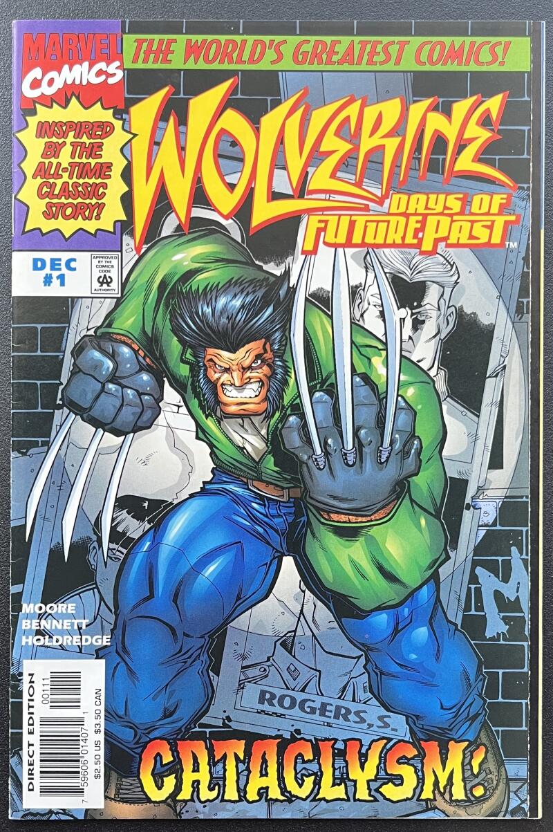 Wolverine Days of Future Past #1 Marvel Comic Book Dec. 1996 - CB83 Image 1