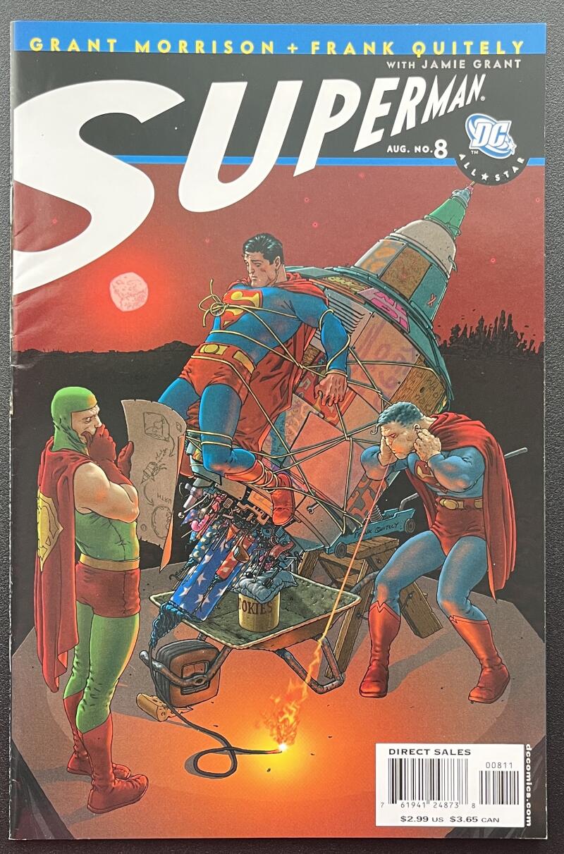 All-Star Superman #8 DC Comic Book Aug. 2007 Direct Edition - CB110 Image 1