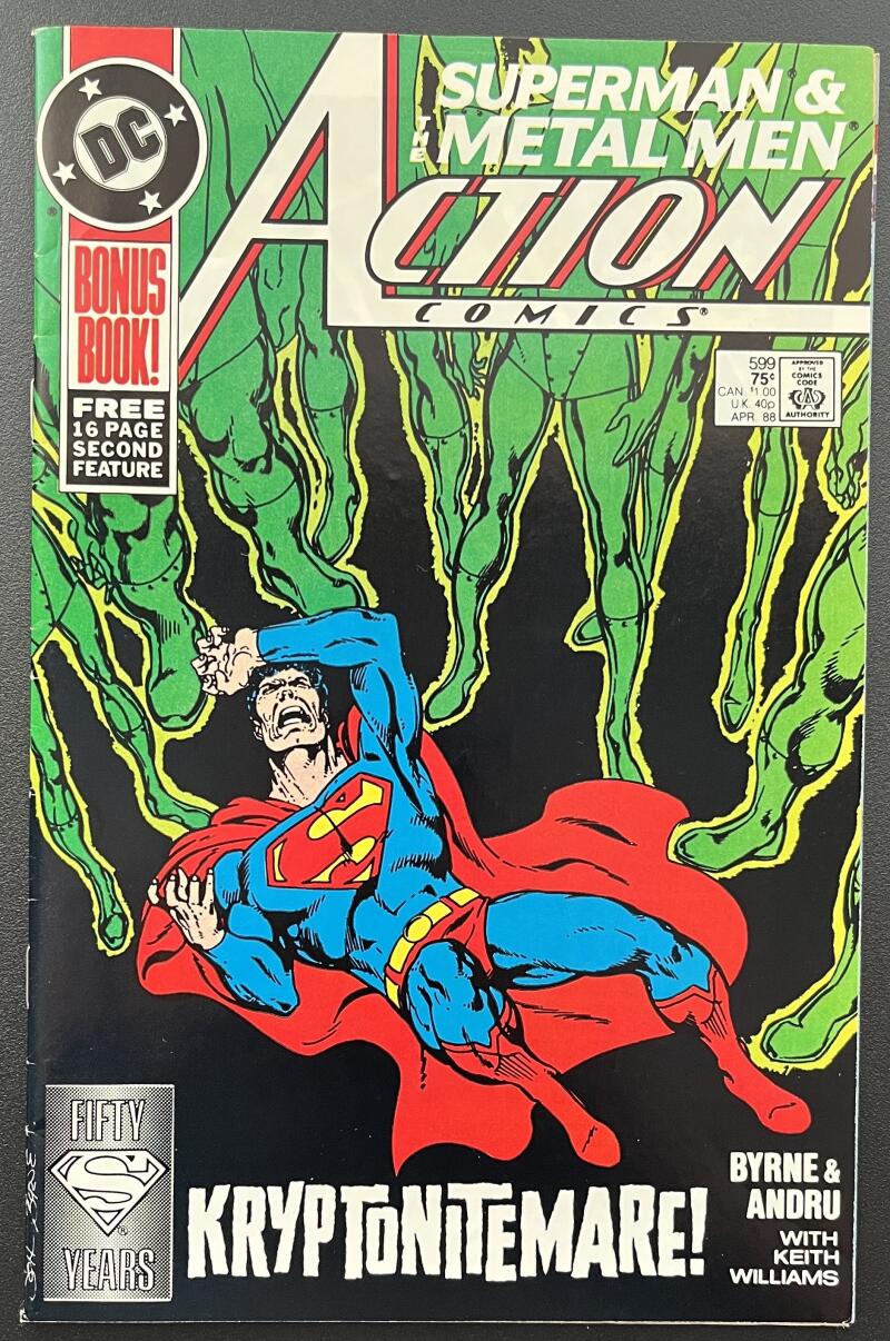 Action Comics Superman/Metal Men #599 DC Comic Book Apr. 1988 Direct Edition - CB112 Image 1