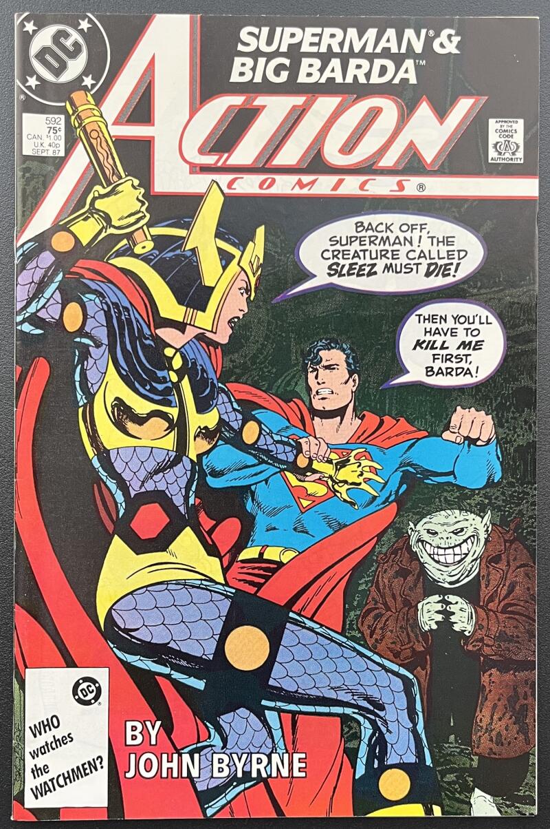 Action Comics Superman/Big Barda #592 DC Comic Book Sep. 1987 Direct Edition - CB117 Image 1