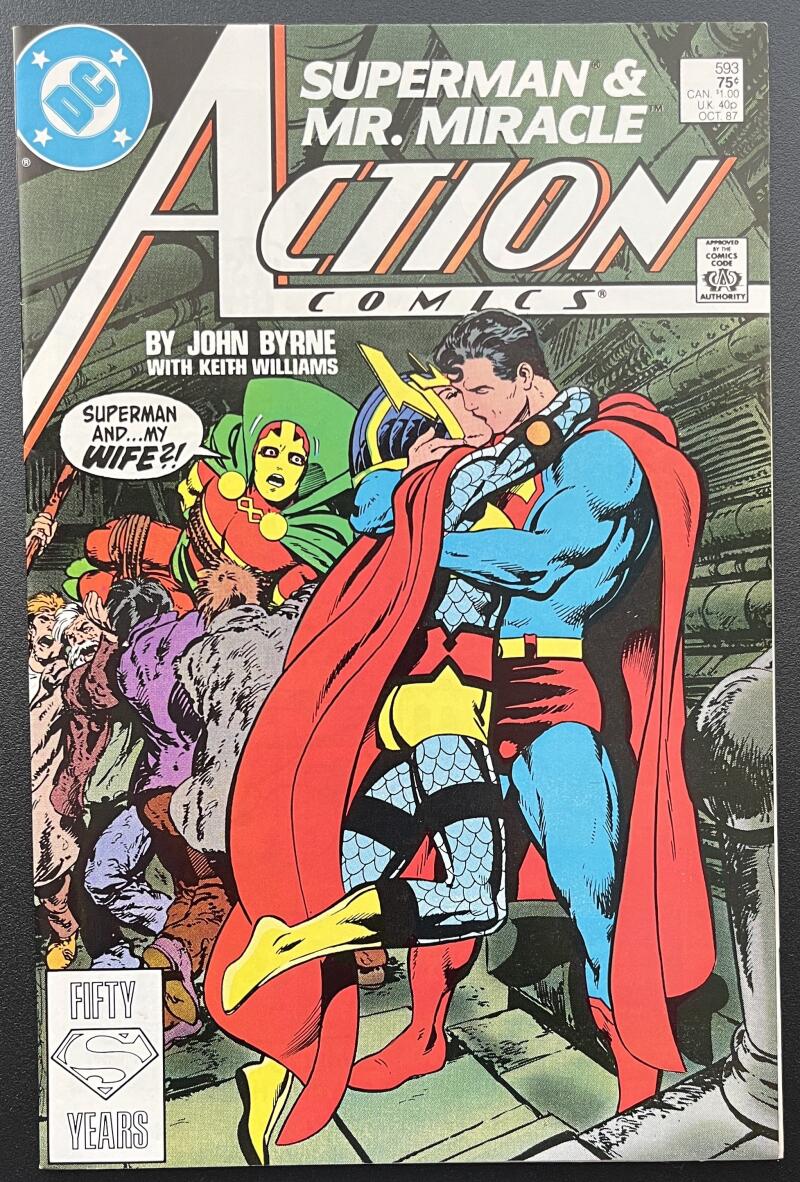 Action Comics Superman/Mr.Miracle #593 DC Comic Book Oct. 1987 Direct Edition - CB118 Image 1