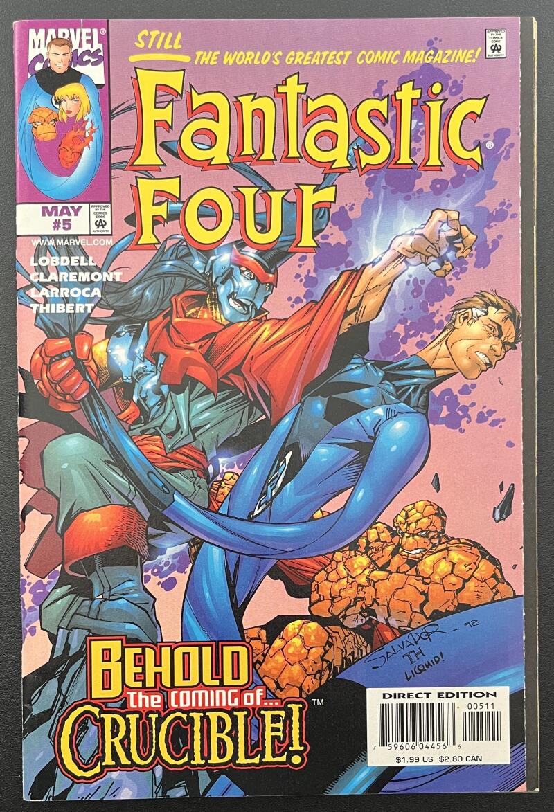 Fantastic Four Behold Crucible #5 Marvel Comic Book May. 1998 Direct Edition - CB171 Image 1