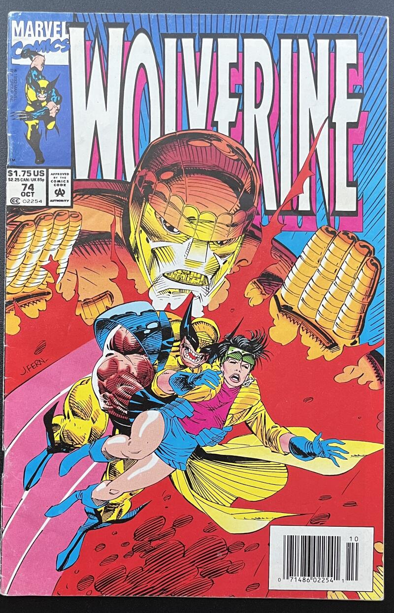 Wolverine #74 Marvel Comic Book Oct. 1993 Newsstand Edition - CB191 Image 1