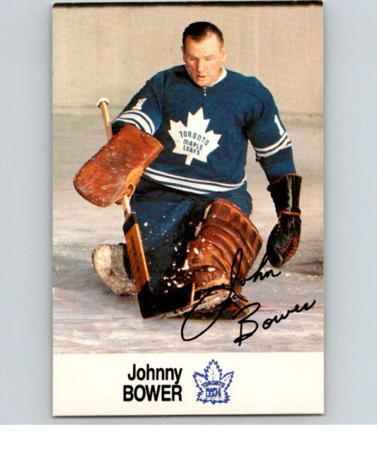 1988-89 Esso All-Stars Hockey Card Johnny Bower  V74816 Image 1
