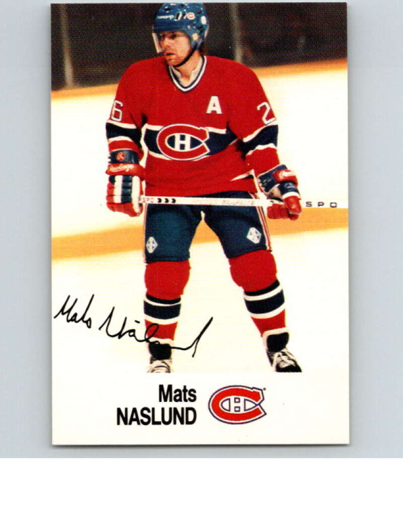 1988-89 Esso All-Stars Hockey Card Mats Naslund V74955 Image 1