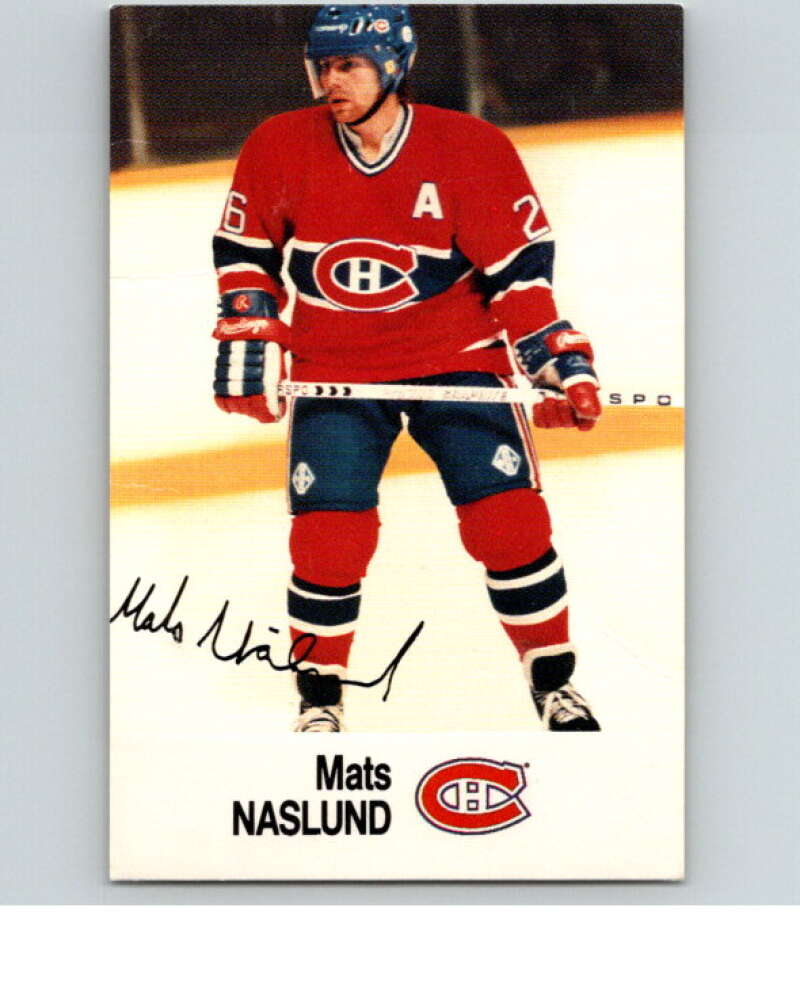 1988-89 Esso All-Stars Hockey Card Mats Naslund V74960 Image 1