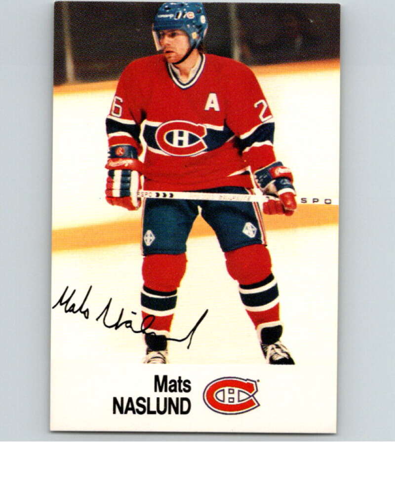 1988-89 Esso All-Stars Hockey Card Mats Naslund V74965 Image 1