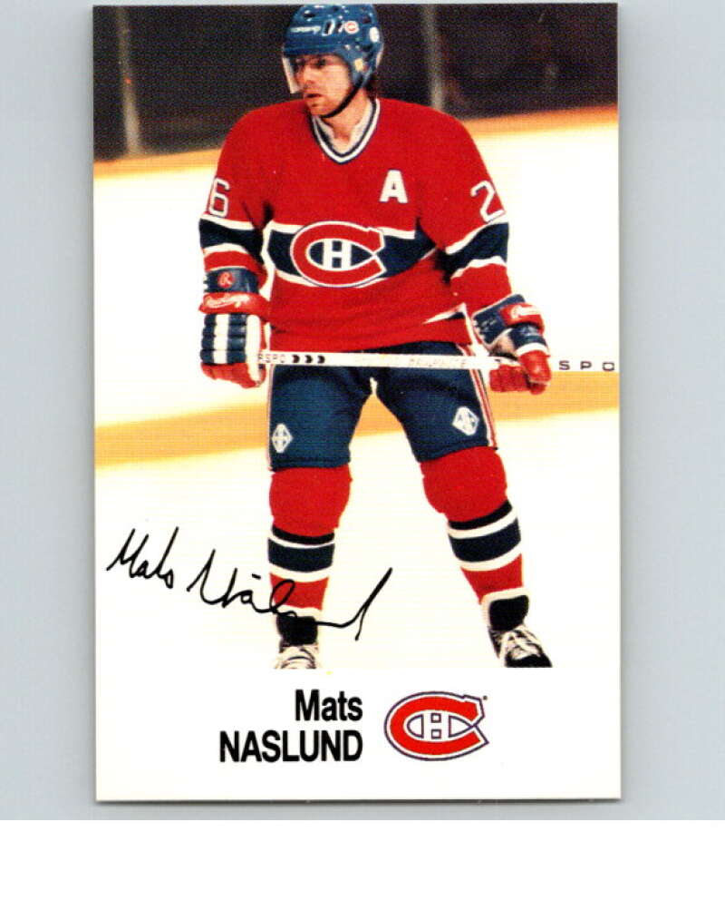 1988-89 Esso All-Stars Hockey Card Mats Naslund V74968 Image 1