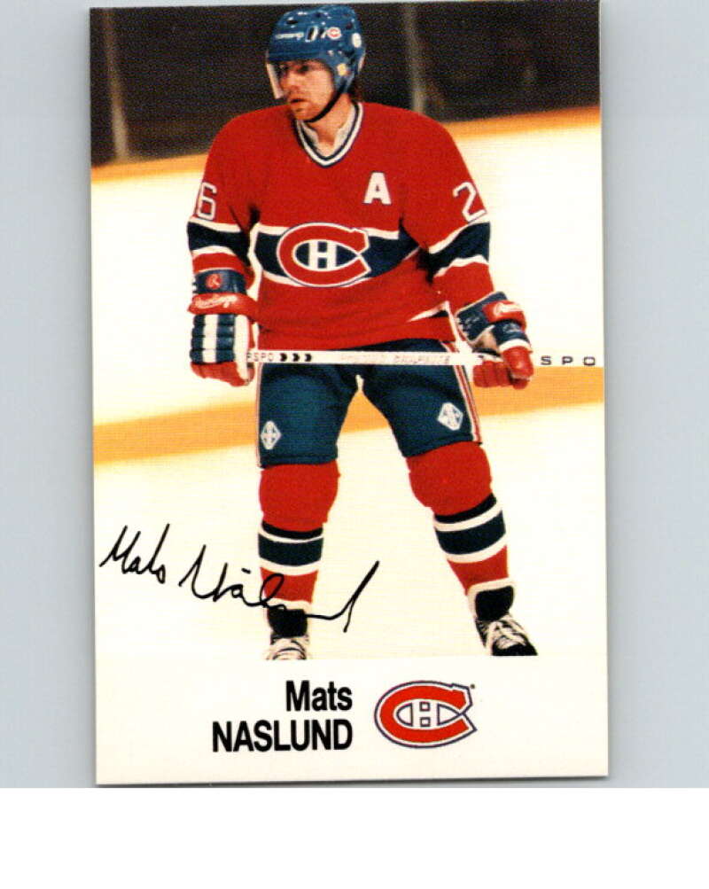 1988-89 Esso All-Stars Hockey Card Mats Naslund V74973 Image 1