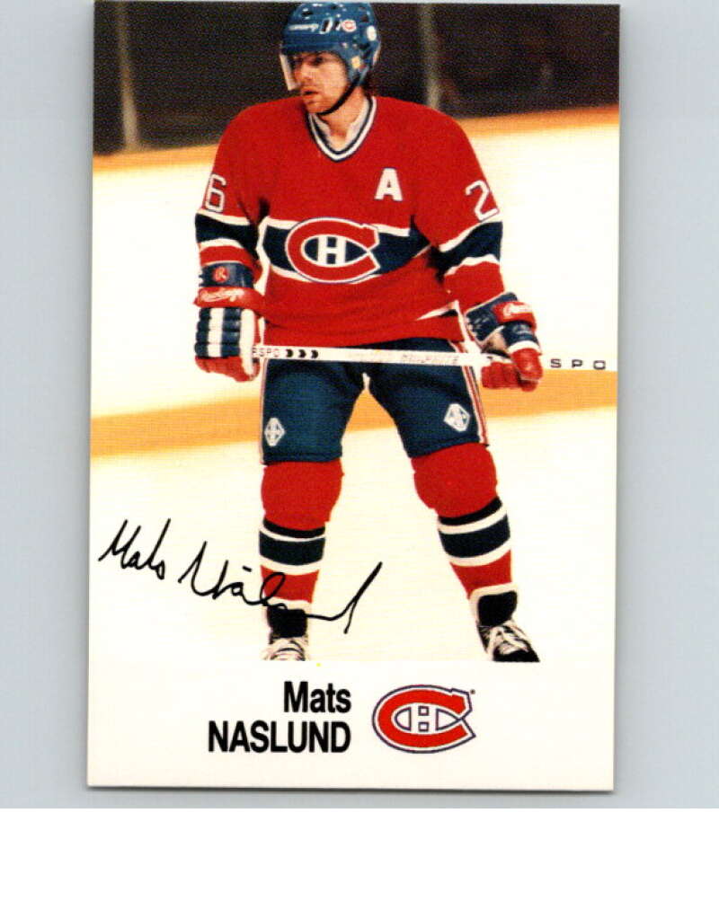 1988-89 Esso All-Stars Hockey Card Mats Naslund V74976 Image 1