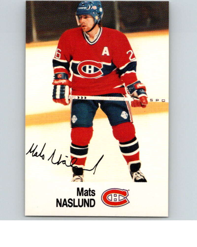 1988-89 Esso All-Stars Hockey Card Mats Naslund V74977 Image 1