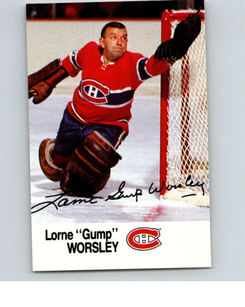 1988-89 Esso All-Stars Hockey Card Lorne Gump Worsley V74978 Image 1