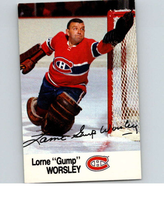 1988-89 Esso All-Stars Hockey Card Lorne Gump Worsley  V74979 Image 1