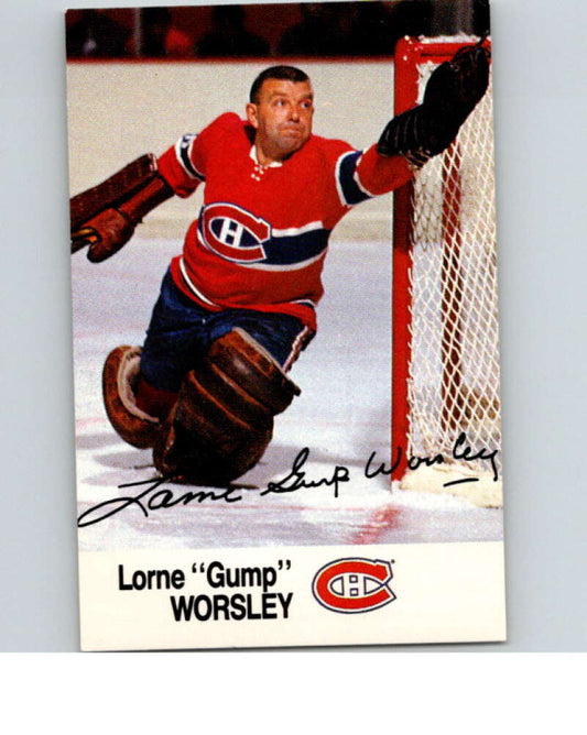 1988-89 Esso All-Stars Hockey Card Lorne Gump Worsley  V74982 Image 1
