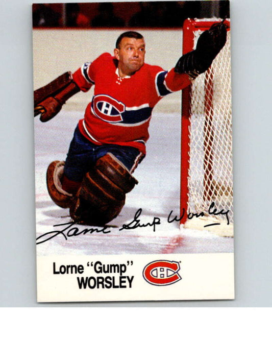 1988-89 Esso All-Stars Hockey Card Lorne Gump Worsley  V74984 Image 1
