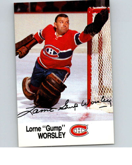 1988-89 Esso All-Stars Hockey Card Lorne Gump Worsley  V74985 Image 1