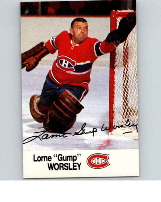 1988-89 Esso All-Stars Hockey Card Lorne Gump Worsley  V74988 Image 1