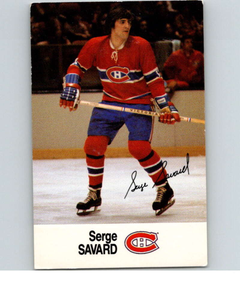 1988-89 Esso All-Stars Hockey Card Serge Savard V75064 Image 1