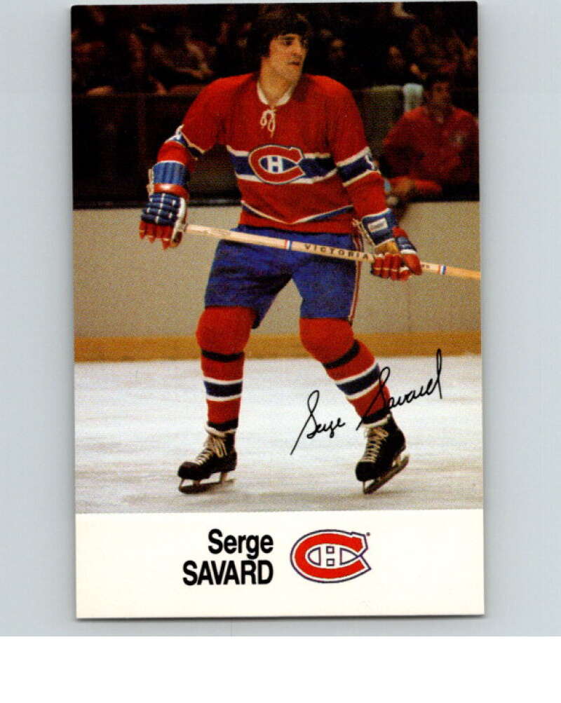 1988-89 Esso All-Stars Hockey Card Serge Savard V75069 Image 1