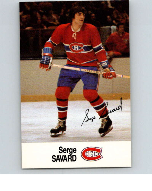 1988-89 Esso All-Stars Hockey Card Serge Savard  V75072 Image 1