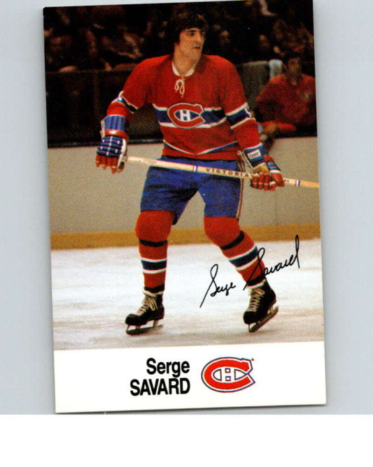 1988-89 Esso All-Stars Hockey Card Serge Savard  V75077 Image 1