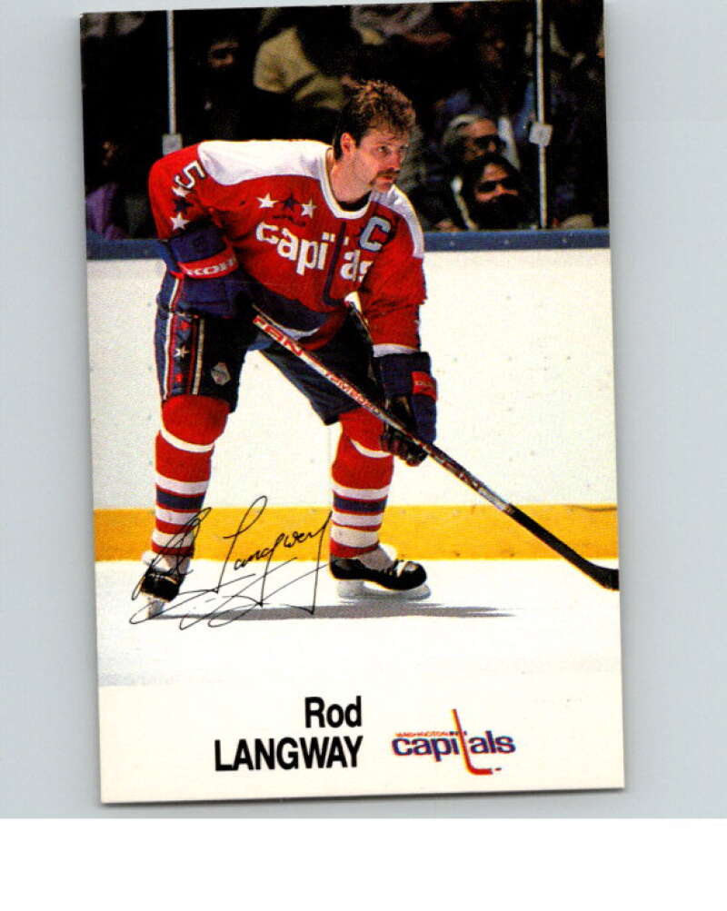 1988-89 Esso All-Stars Hockey Card Rod Langway V75250 Image 1
