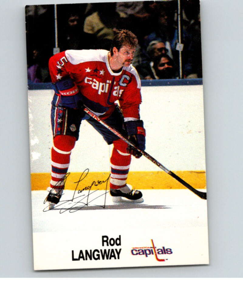 1988-89 Esso All-Stars Hockey Card Rod Langway V75253 Image 1