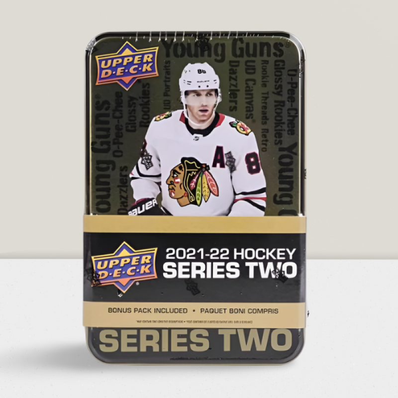 2021-22 Upper Deck Series 2 Hockey Tin Factory Sealed  Image 1