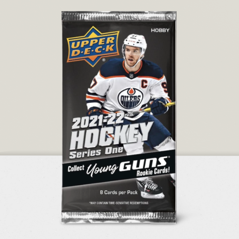 2021-22 Upper Deck Series 1 Hockey Hobby Pack - 8 Cards Per Pack Image 1