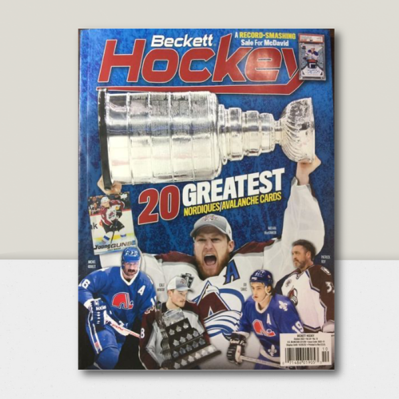 October 2022 Beckett Hockey Monthly Magazine - Avalanche Champs Cover Image 1
