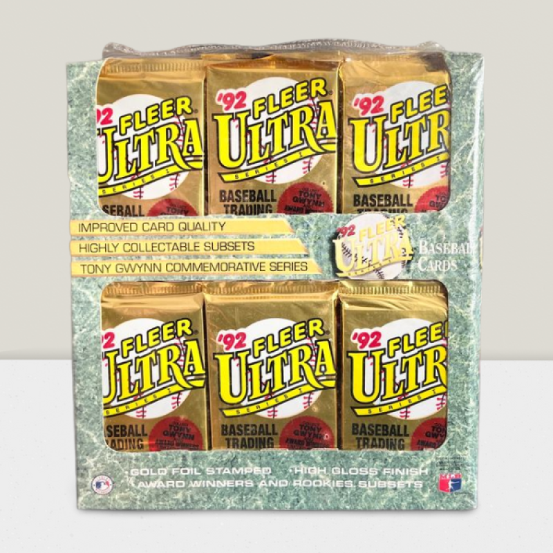 1992 Fleer Ultra Cello Baseball Hobby Box - 36 Packs per Box Image 1