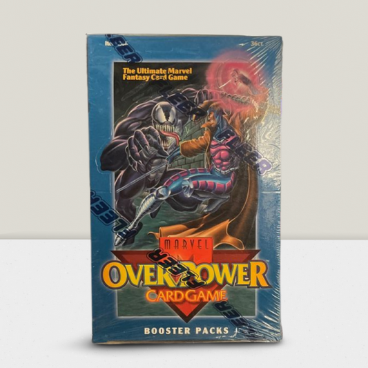 1995 Marvel OverPower Card Game Booster Packs Sealed Box - 36 Packs Per Box Image 1