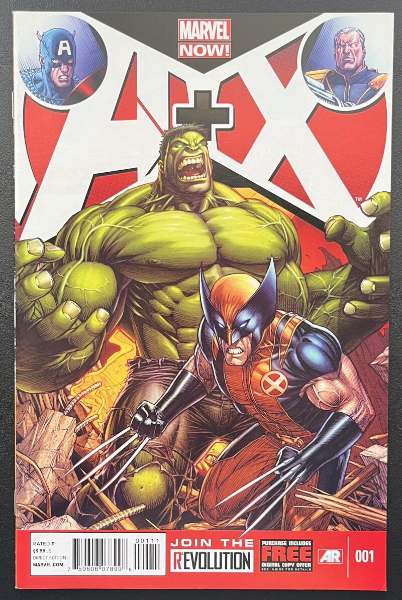 A + X #1 Marvel Comic Book Dec. 2012 Direct Edition - CB234 Image 1