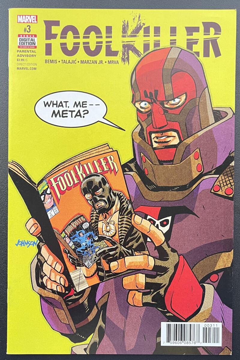 Fool Killer #3 Marvel Comic Book Mar. 2017 Direct Edition - CB240 Image 1