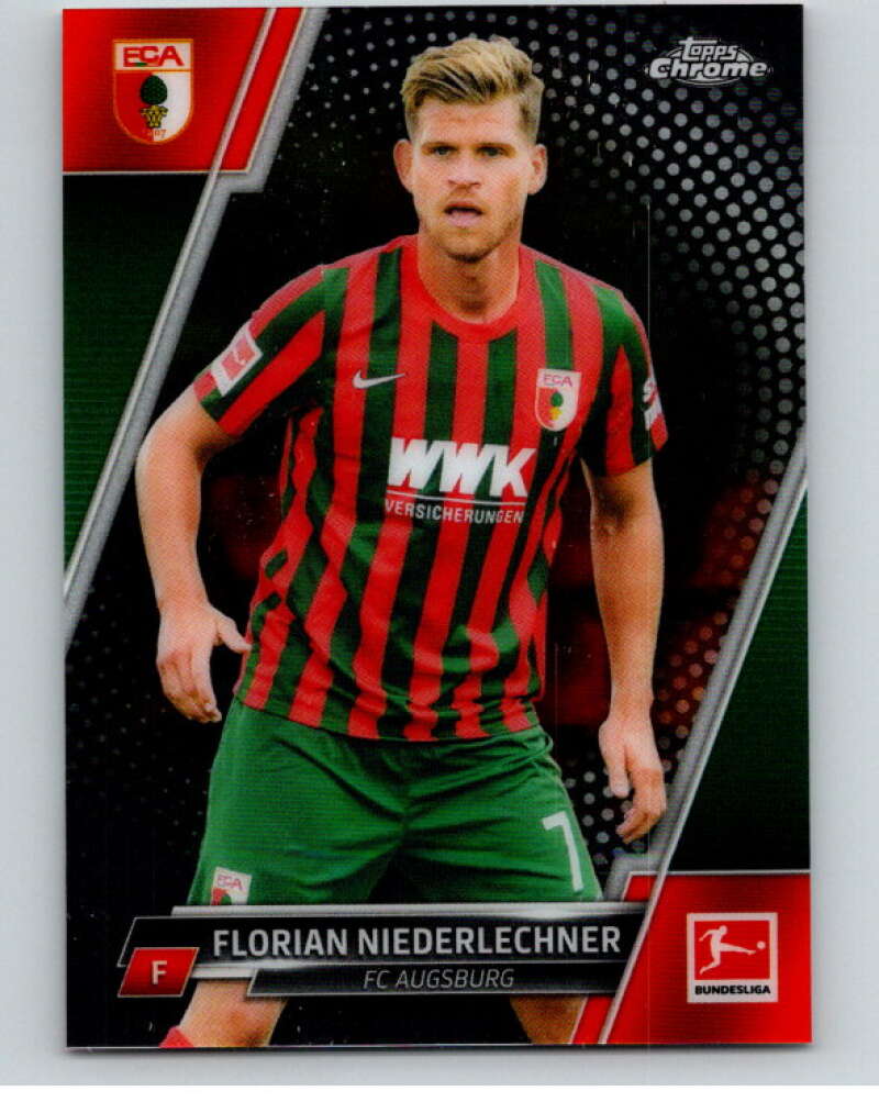 2021-22 Topps Chrome Bundesliga #6 Florian Niederlechner Augsburg V75487 Image 1