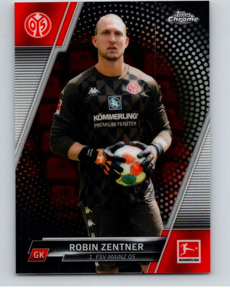 2021-22 Topps Chrome Bundesliga #72 Robin Zentner Mainz V75525 Image 1