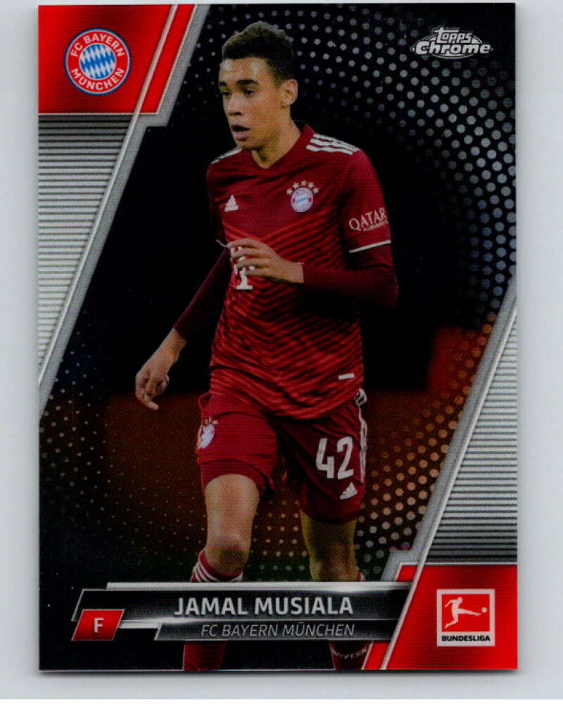 2021-22 Topps Chrome Bundesliga #84 Jamal Musiala Munchen V75530 Image 1