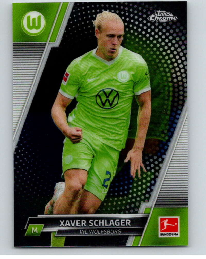 2021-22 Topps Chrome Bundesliga #95 Xaver Schlager Wolfsburg V75537 Image 1