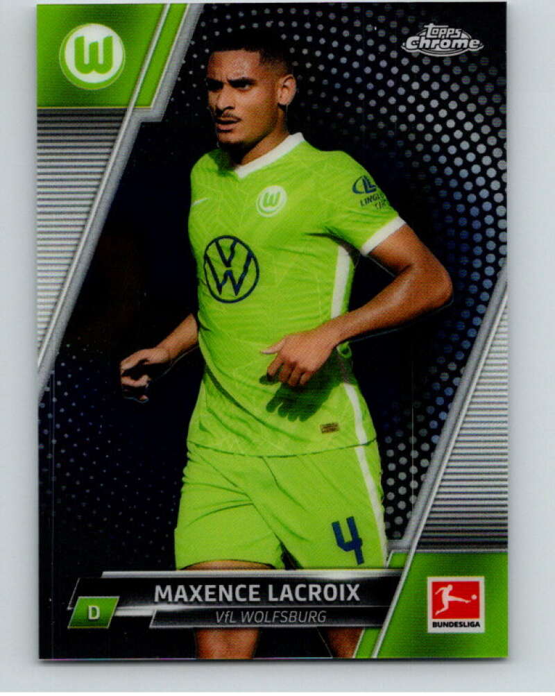 2021-22 Topps Chrome Bundesliga #100 Maxence Lacroix V75539 Image 1