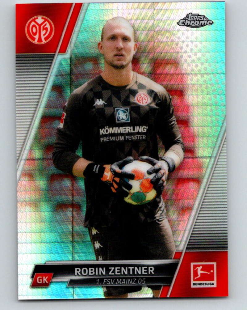2021-22 Topps Chrome Bundesliga Refractor Prism #72 Robin Zentner V75544 Image 1